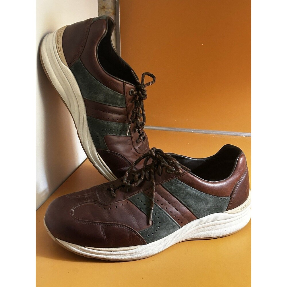 SAS CAMINO NEW BRIAR SIZE 11.5 WW (E) Men's Tennis Shoes Leather  Brown & Green